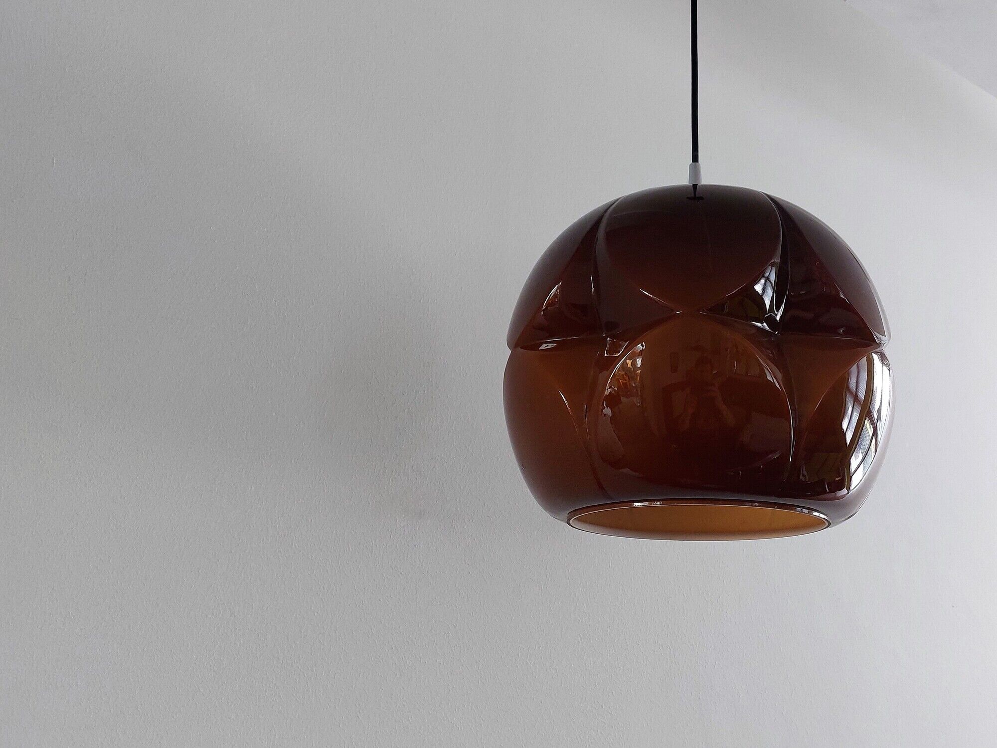 Murano glass pendant lamp for Peill & Putzler, Germany 1960's