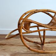 Rattan rocking chair Rohe Noordwolde 50/60s