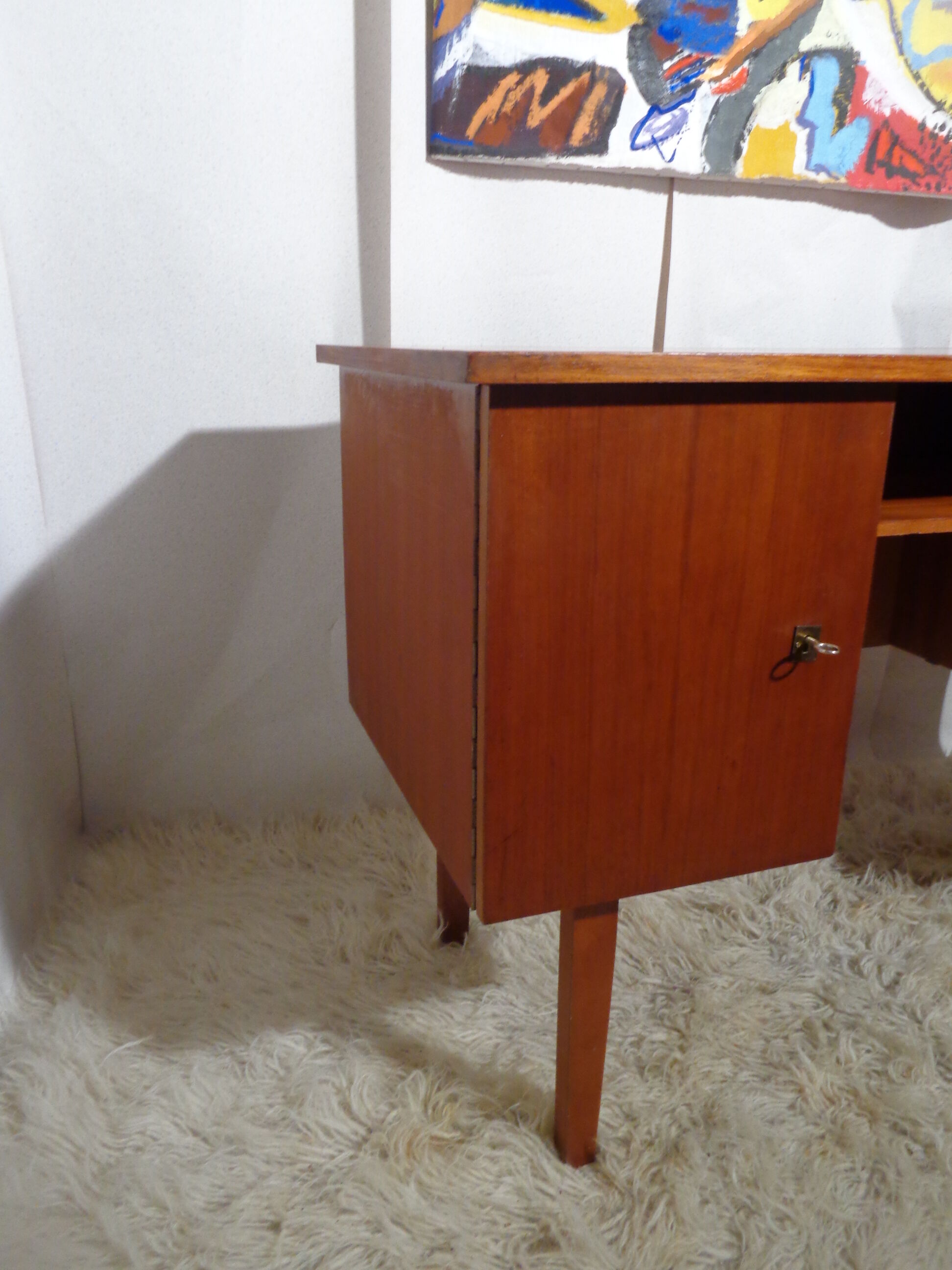 Vintage desk from the 60s light oak