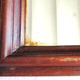 Antique Napoleon III style mercury mirror, Victorian wall mirror.