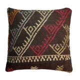 Vintage turkish kilim cushion cover , 55 x 55 cm