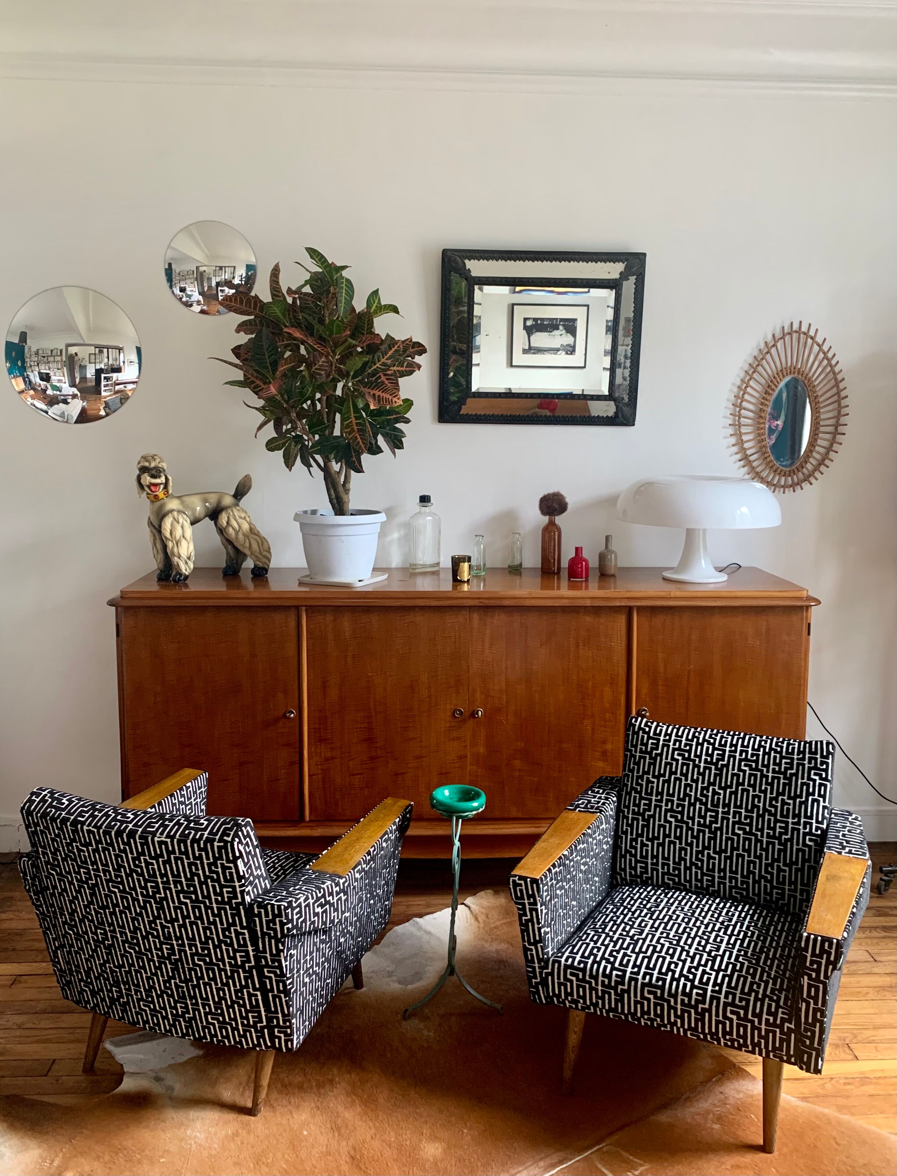 Paire de fauteuils 50's