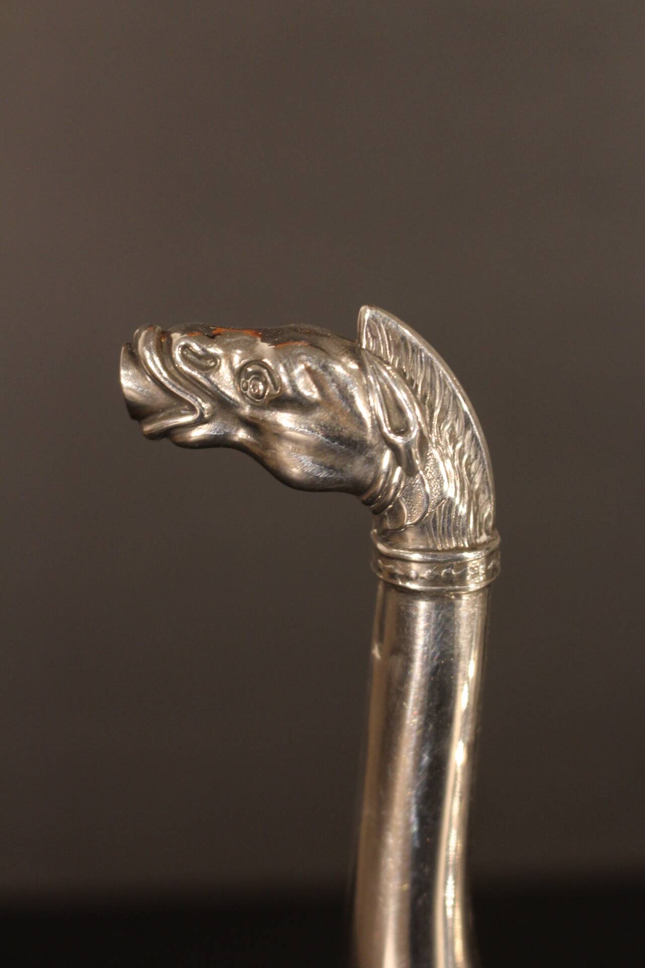 Silver empire vase