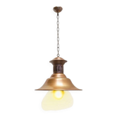 Classic copper nautical barn pendant lamp