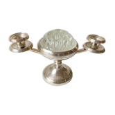Candlestick spikes flowers silver metal goldsmith from France