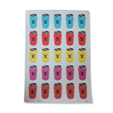 Lithograph silkscreen street art death nyc pop art louis vuitton