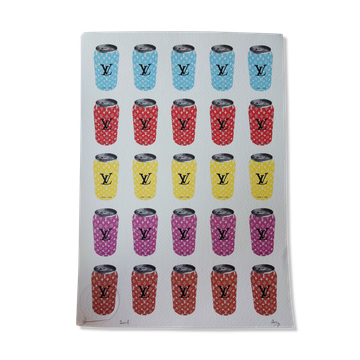 Lithographie sérigraphie street art death nyc pop art louis vuitton