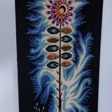 70s design flower tapestry