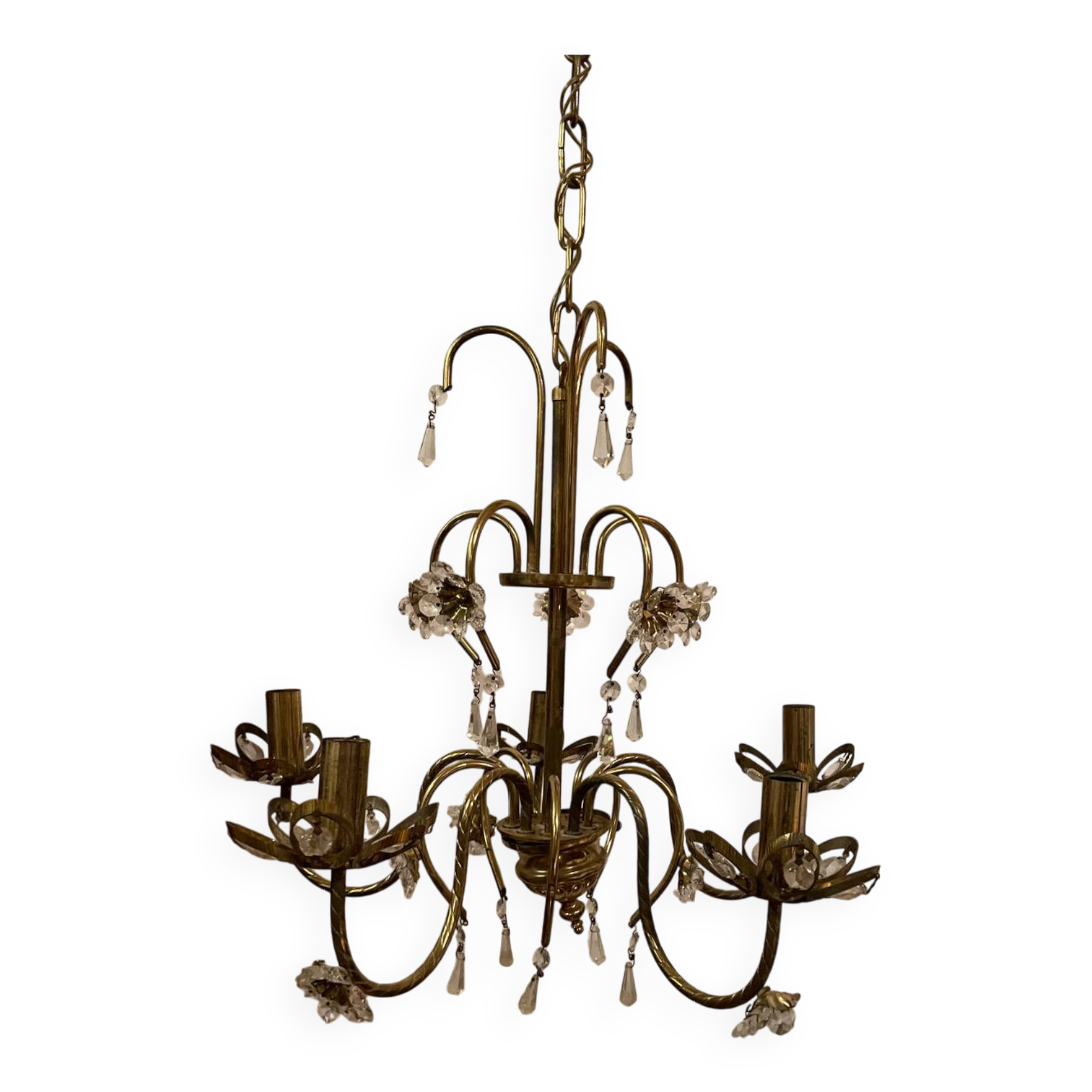 Vintage gold chandelier