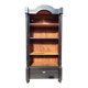 Monumental library with black two-tone oak.