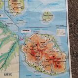 Old MDI map of the French overseas departments and territories - DOM-TOM