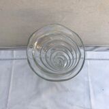 Ancient wine ox abondance Bormioli Rocco moulded glass made in italy vintage