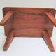 Tabouret bas bois massif années 50 / 60
