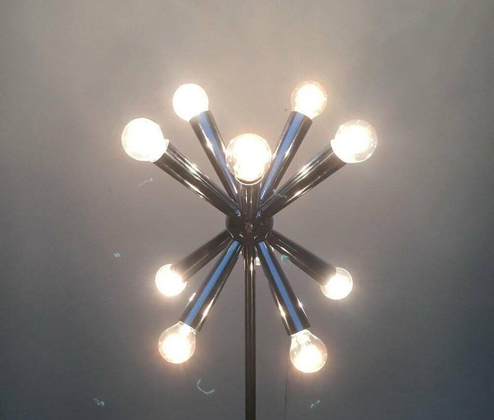 Lampadaire étoile de l'ère spatiale allemande du milieu du siècle, années 1960
