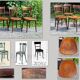 Mix 4 bistro chairs 20/30s