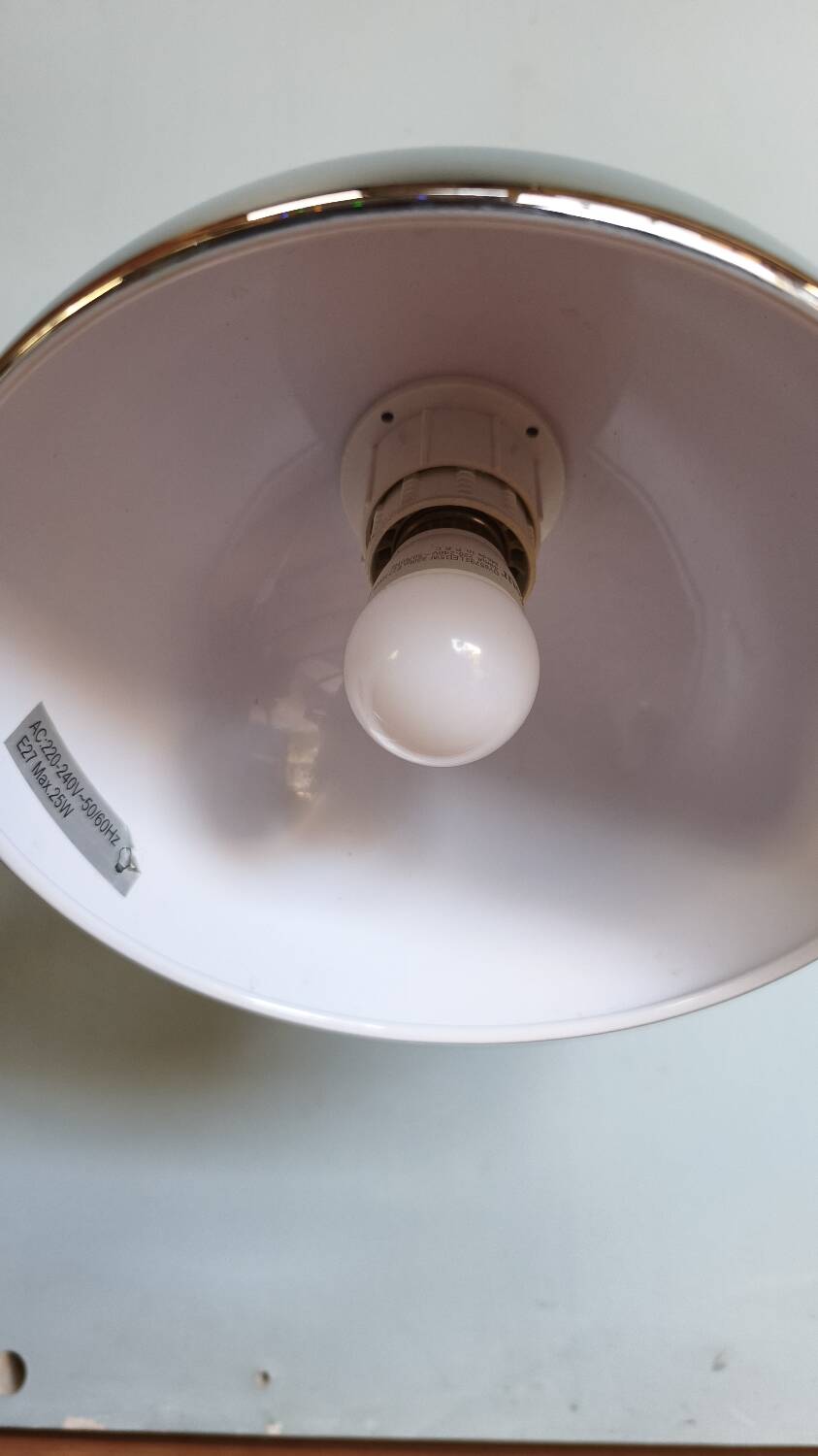 Vintage chrome metal desk lamp