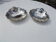 Set of 2 shell-shaped metal bowls