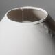 Ethnic Relief Ceramic White Shade Table Lamp, 1960s