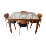 Table extensible et ses 4 chaises