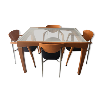 Table extensible et ses 4 chaises