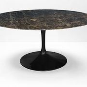 Original round Knoll Tulip dining table (137cm) Emperador glossy NEW CONDITION!