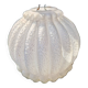Molded glass hanging globe