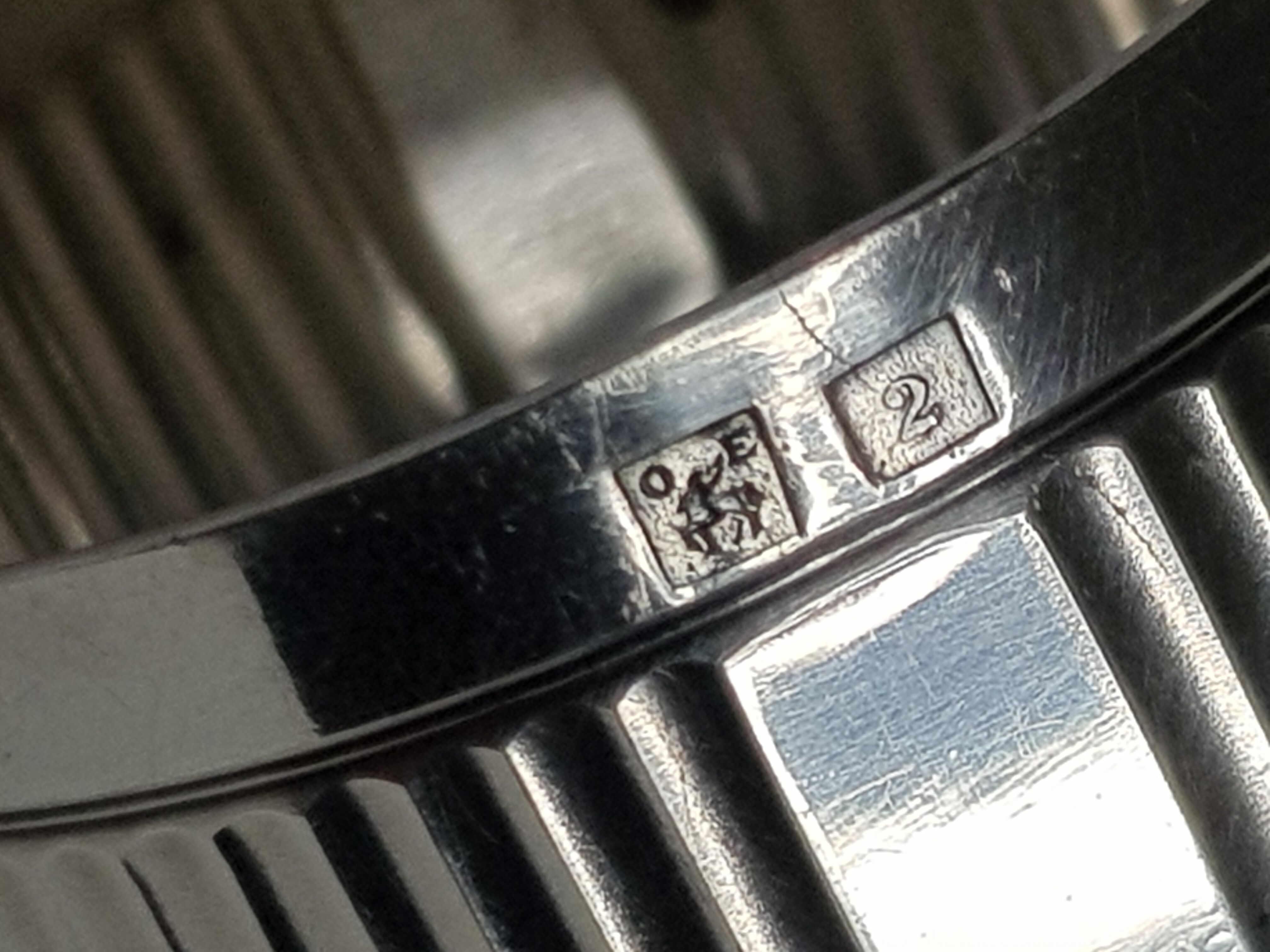 Timbale et rond de serviette monogrammée Ercuis