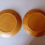 2 assiettes plates "Fauve" Niderviller