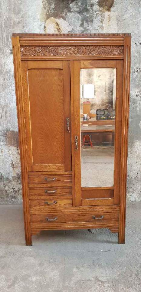 Art-deco style glazed cabinet