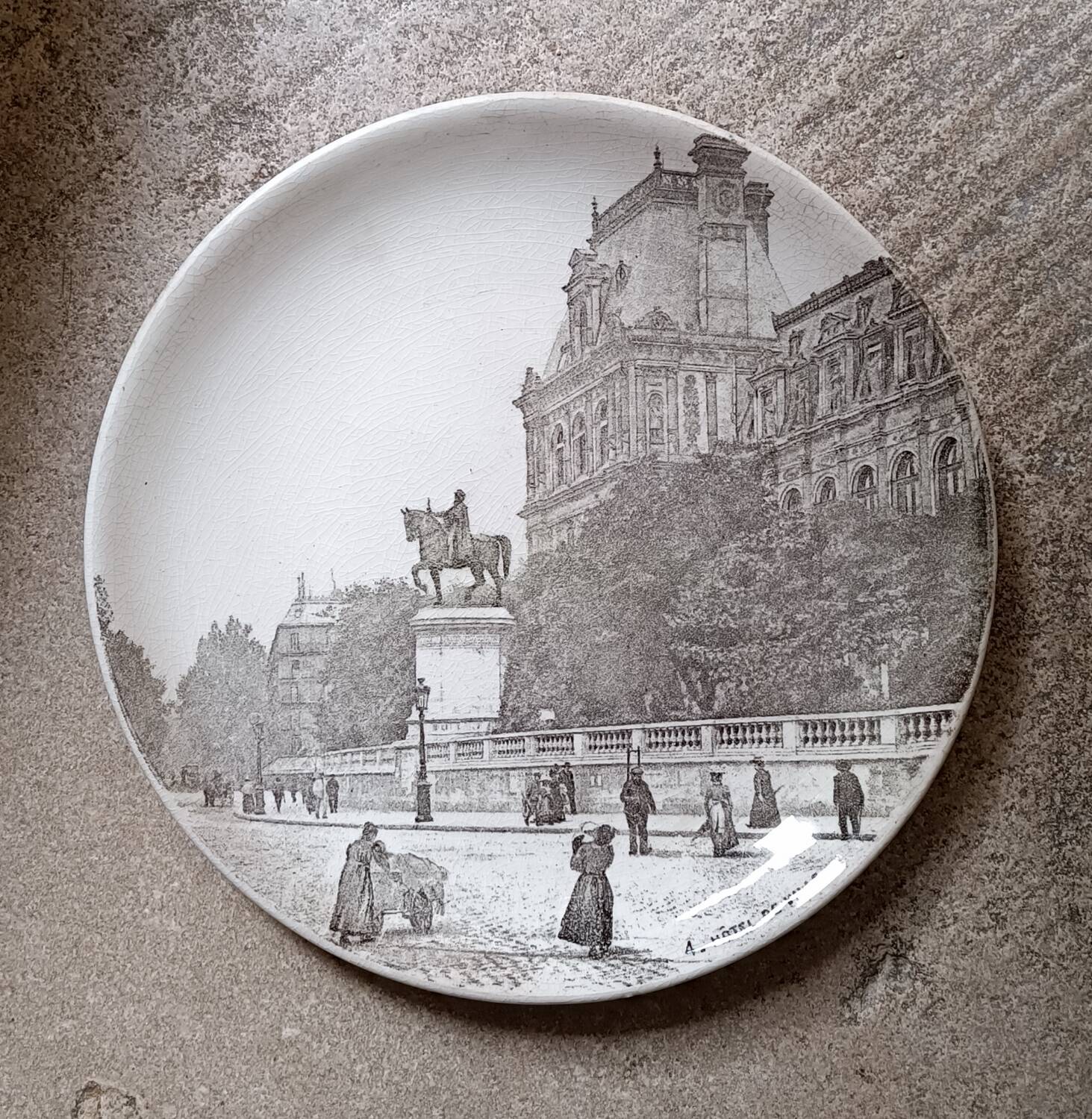 Assiette Hôtel de Ville de Paris Choisy-le-Roi