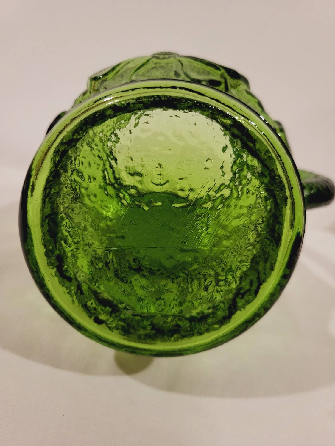 Marguerite embossed glass carafe