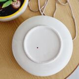 6 orange slip plates