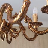 Old brass chandelier 8 branches