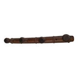 Moulded wooden coat rack 4 hooks