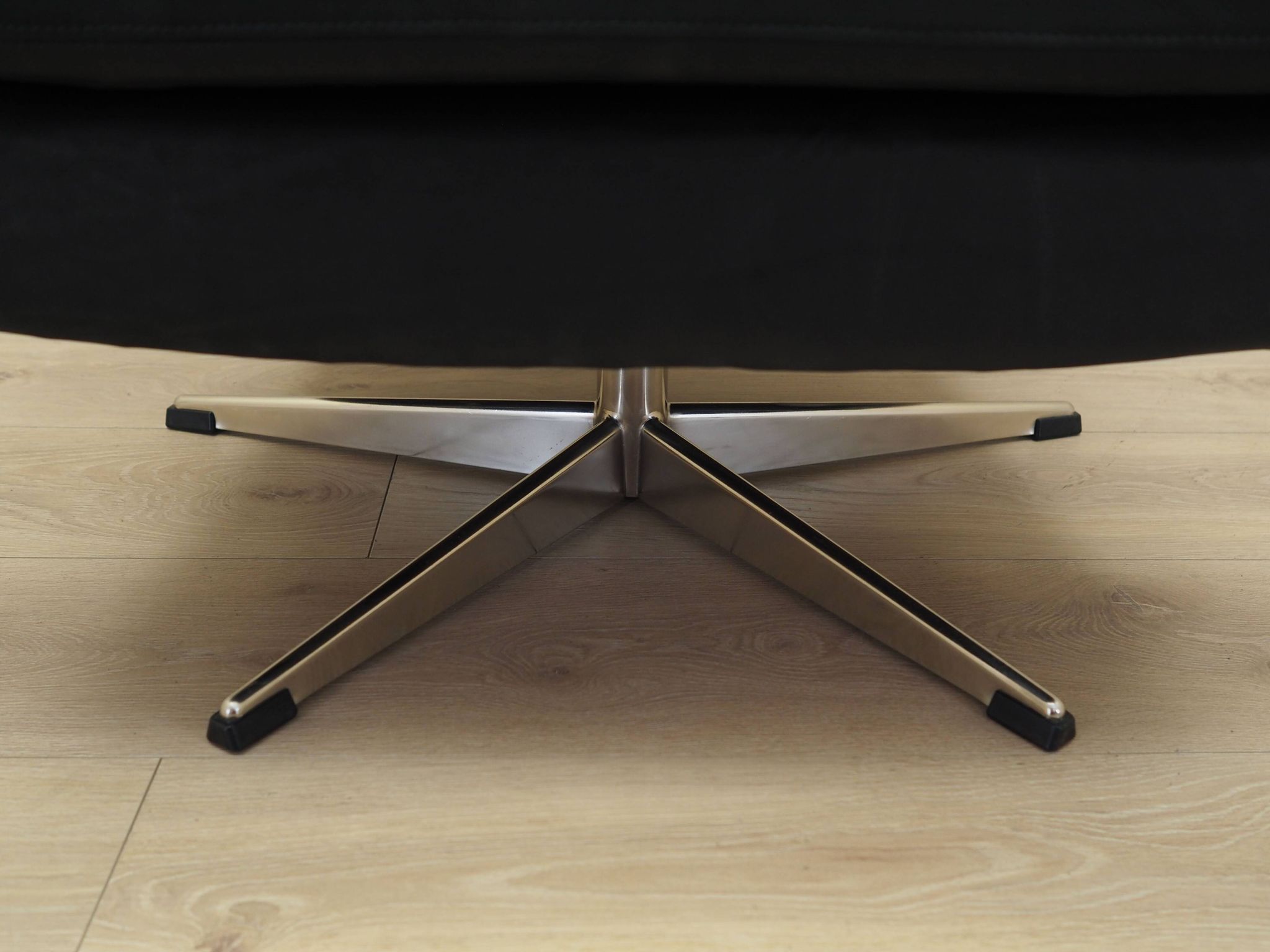 Fauteuil de bureau en cuir, design danois, années 1970, production : Danemark