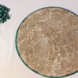 Vintage Complete Chess Set in Malachite and White Stone