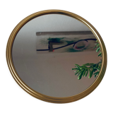 Vintage brass mirror