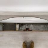 Art Deco brass mirror