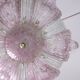 Fascinating Vintage Murano Glass Ceiling lamp Pink