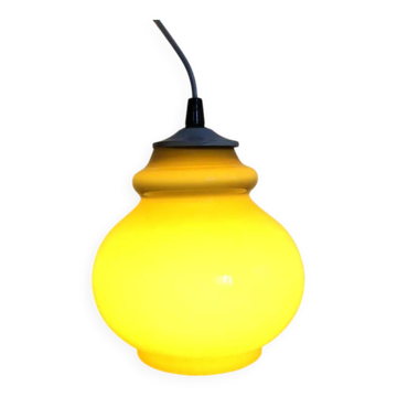 Suspension en opaline ambrée
