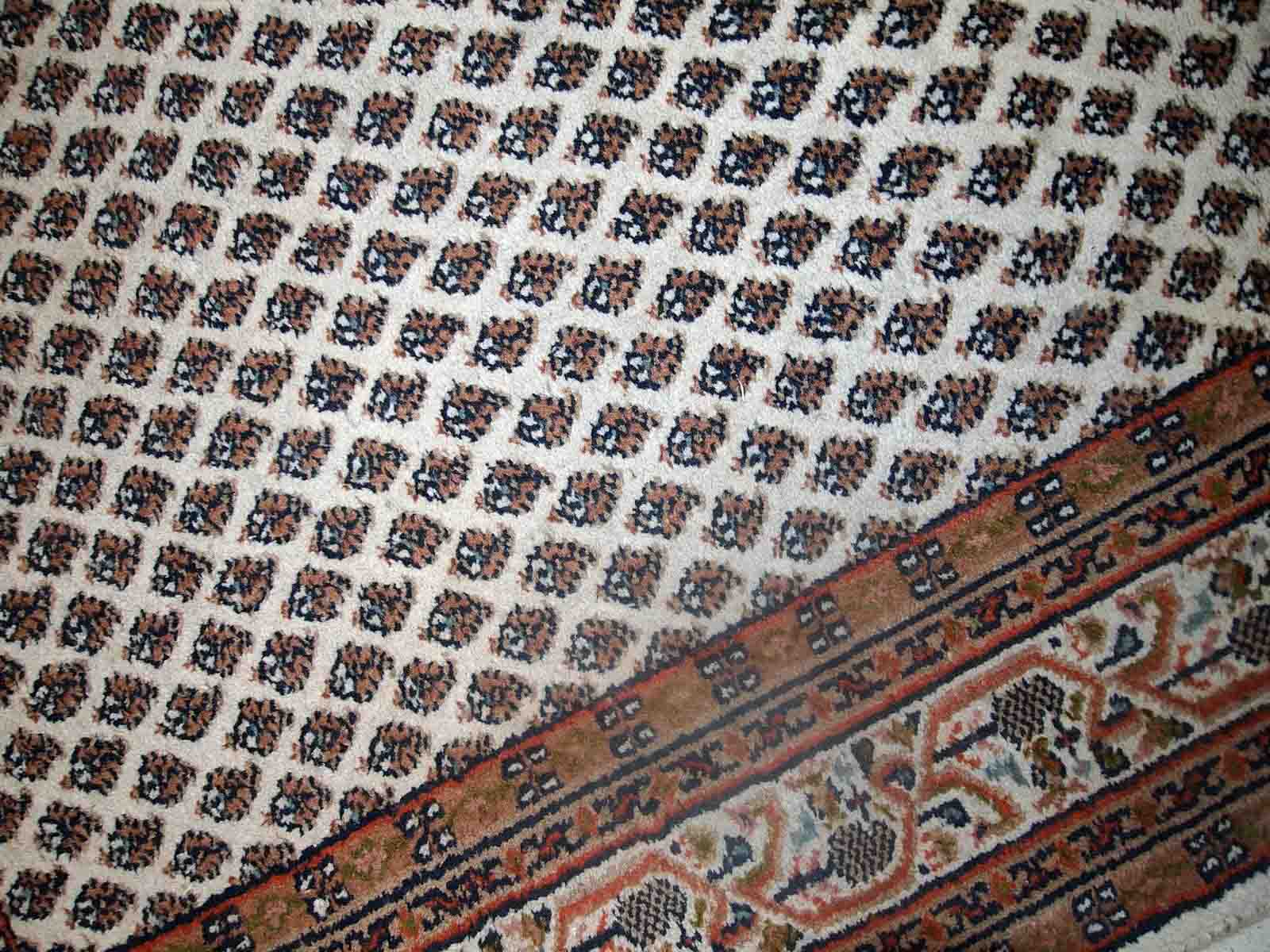 Vintage indian carpet seraband handmade 124cm x 185cm 1980s, 1c623