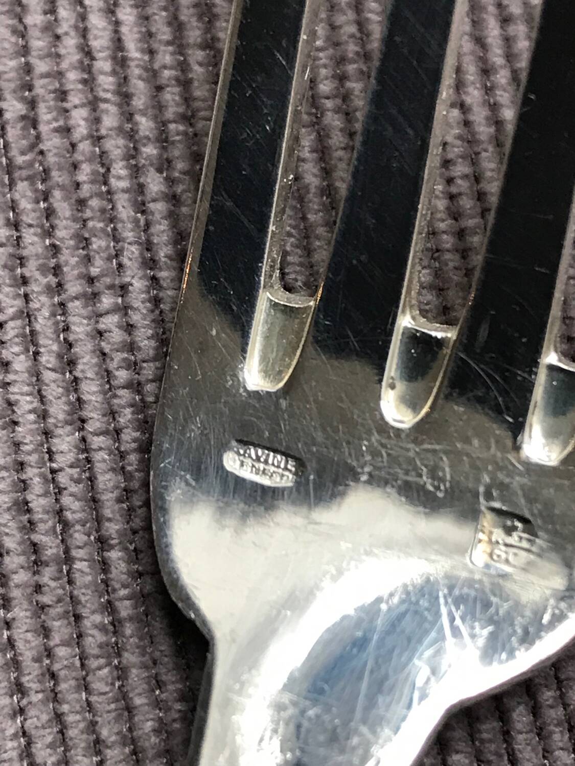 12 cheese or dessert forks - silver plated - Ravinet d'Enfert