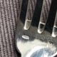 12 cheese or dessert forks - silver plated - Ravinet d'Enfert