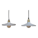 Lot de 2 luminaires opaline
