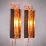 Atlantic double wall lamp by Vitrika, 1970s Danish design