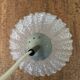 Vintage frosted glass pendant light by Dorian Leuchten