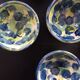 Set of 5 hand-painted cups