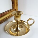 Golden brass cellar rat bougeoir