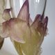 Daum vase from the Iris collection in crystal and glass paste