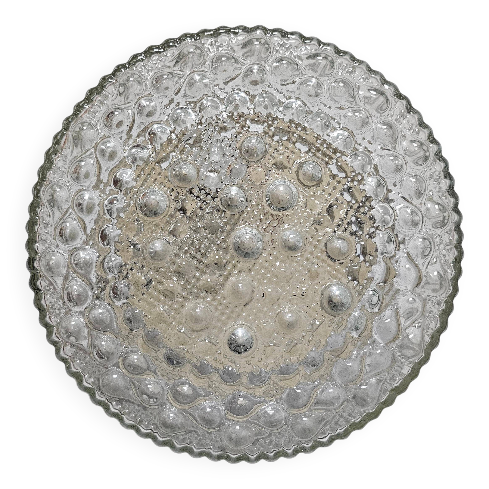 Bubble glass ceiling light mid-century by Motoko Ishii for STAFF